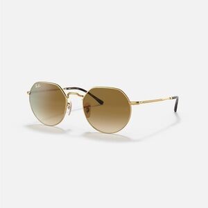 NEW Ray-Ban RB3565 Jack Sunglasses Arista Gold with Brown Fade Lenses